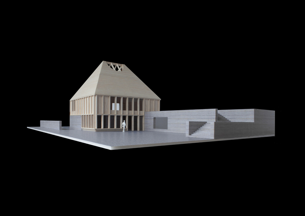 Erbar Mattes Architects Frohnauer Hammer Museum Visitor Centre Besucherzentrum Holz Modell